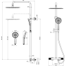 Душевая система LEMARK BELUGA LMF-8045B-BRLG
