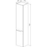 Пенал LEMARK MIANO 35 см подвесной/напольный, правый, 2-х дверный, белый глянец LM06M35P