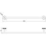 Полотенцедержатель LEMARK BELUGA LMA-8013S-GM графит