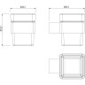 Стакан для зубных щеток LEMARK SMOOTH LINE с держателем хром 9731013